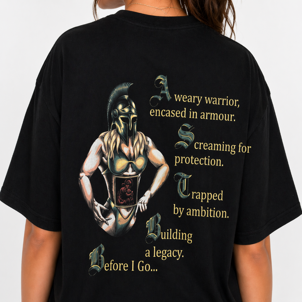 Weary Warrior Gym T shirt female edition design